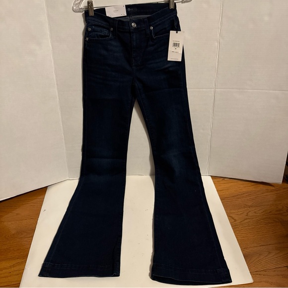 7 For All Mankind Women’s Dojo Original Trouser Flare Jean Blue Size 25 NWT